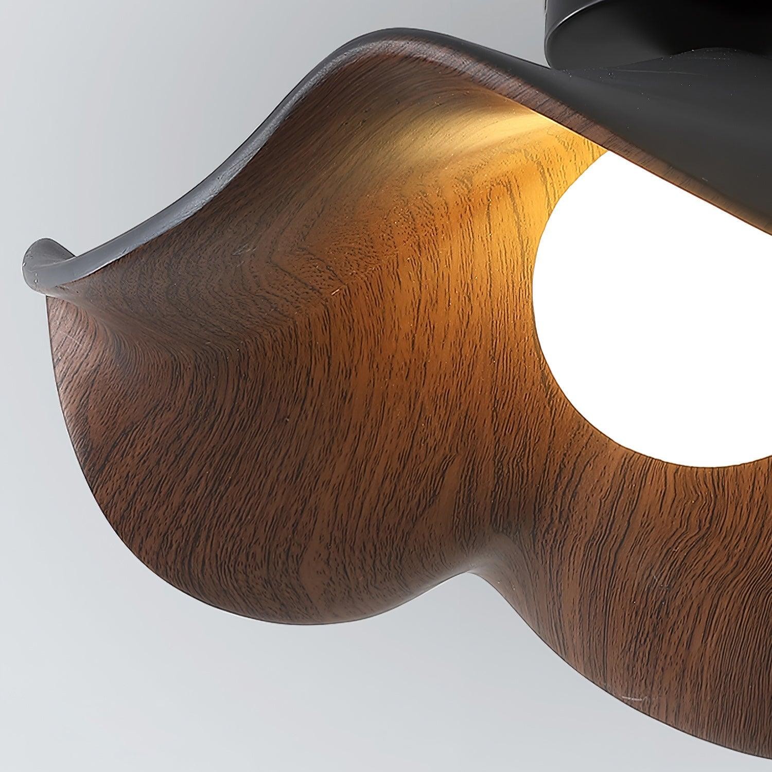 New Modern Simple Walnut Grain Ceiling Light K300