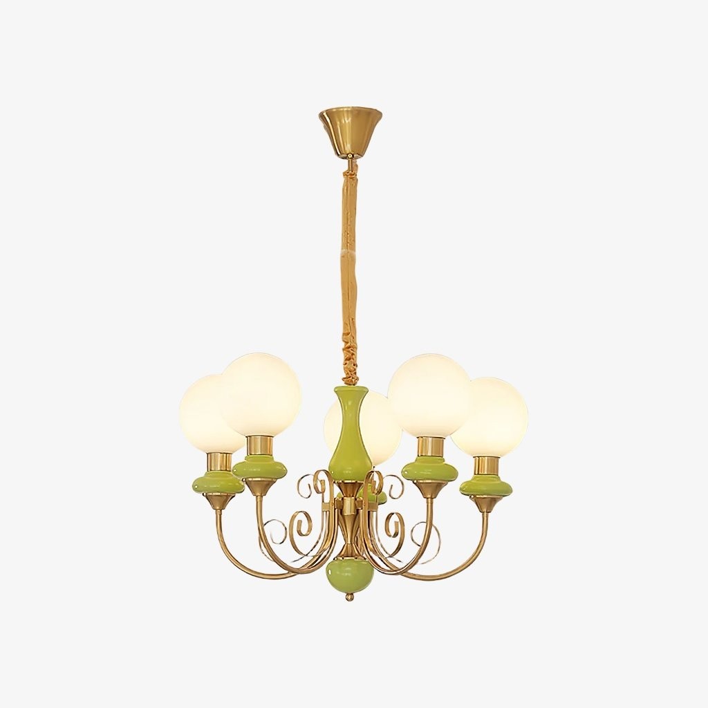 Radiara Sculptural Luxurious Glass Chandelier - Elegant Metal Lighting for Living Room K2110