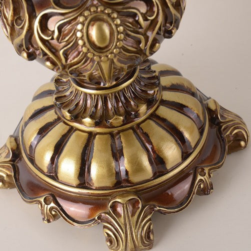 Traditional European Pink Pattern Lampshade Table Lamp K716