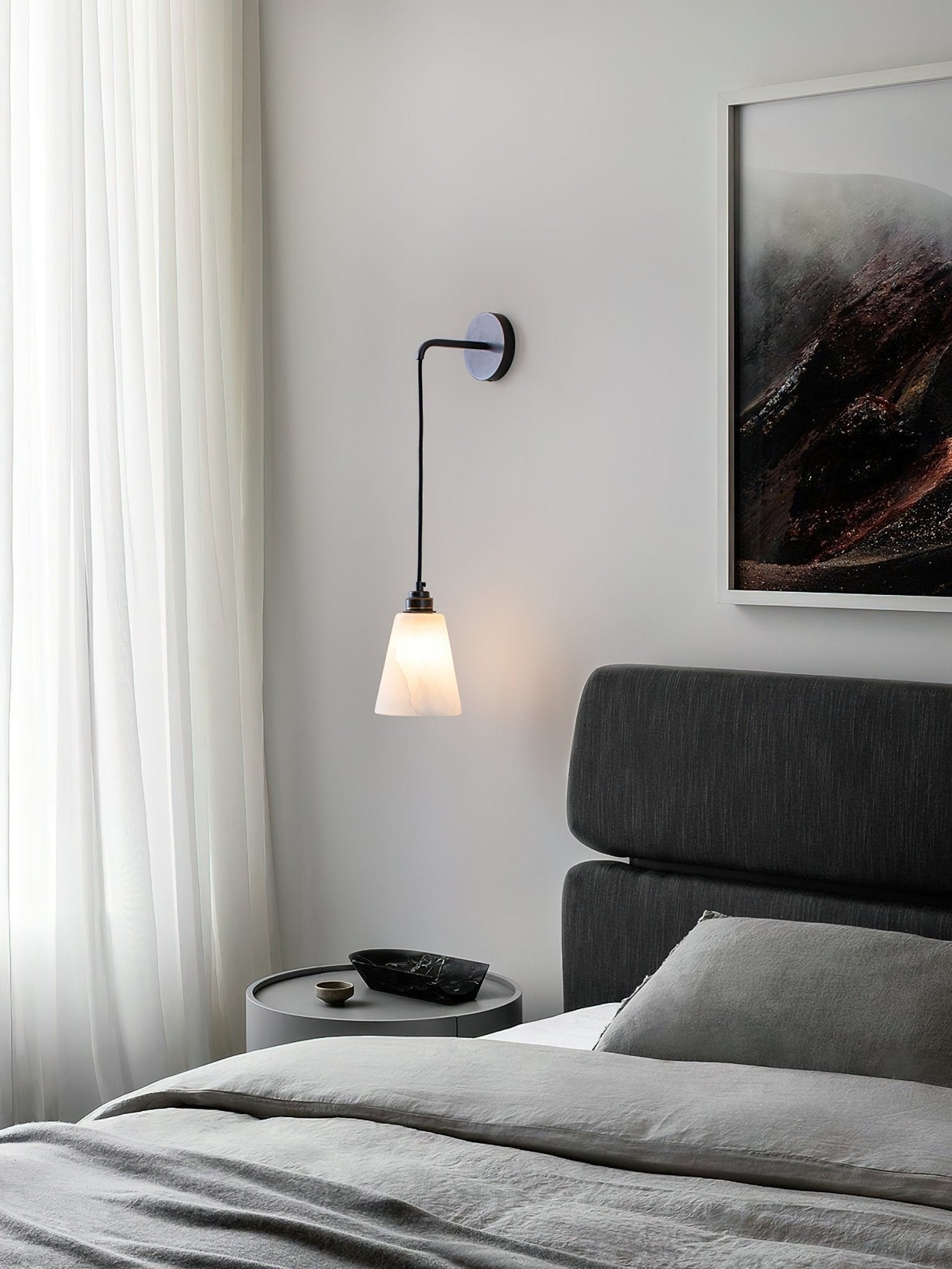 Droplet Alabaster Wall Lamp D403