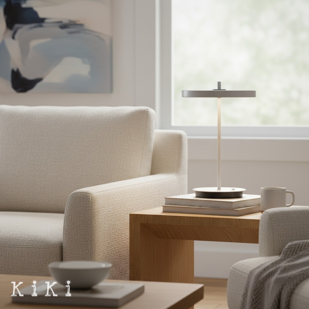 Astris Modern Sculptural Table Lamp - Minimalist Lighting for Bedroom K2158