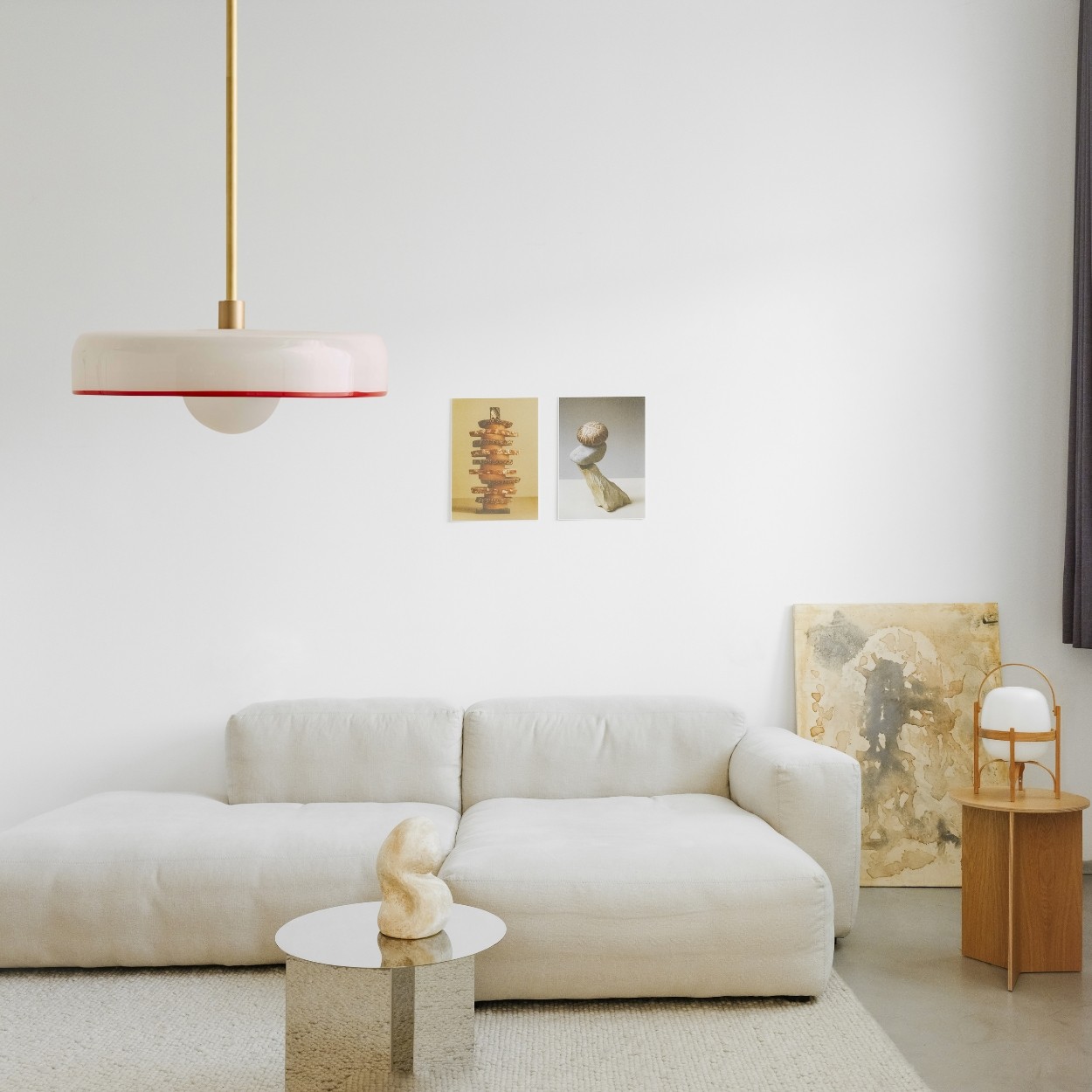 Nordic Metal Rod Disc Orb Pendant Light K943