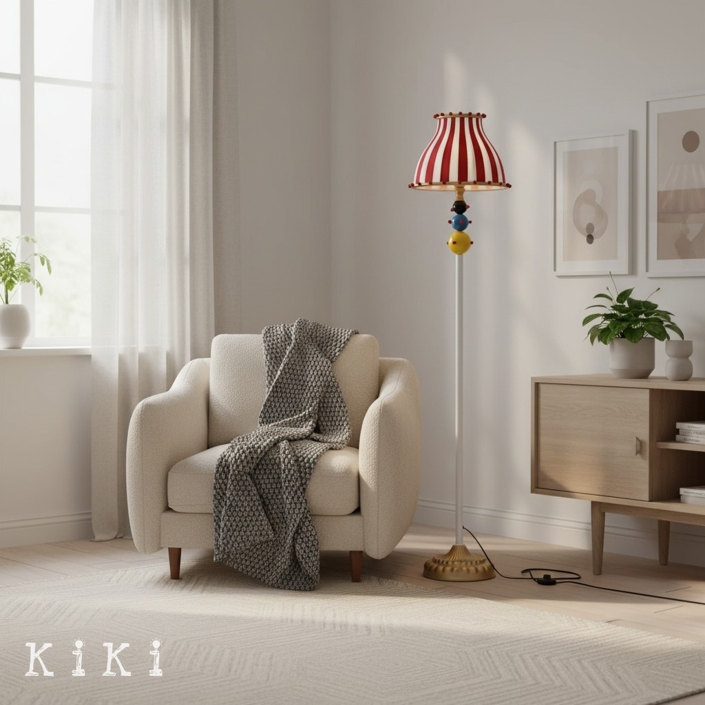 Festilo Modern Curved Floor Lamp with Sculptural Design for Living Rooms K2088