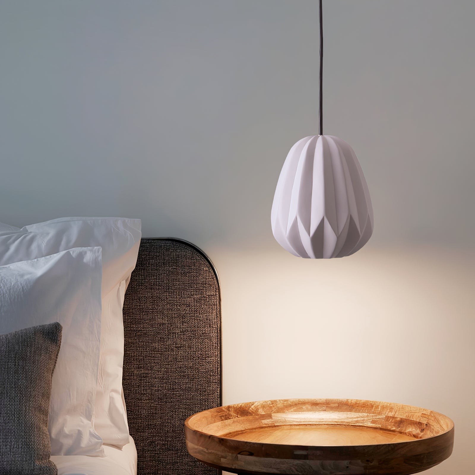 Papaya Resin Pendant Lamp K1064