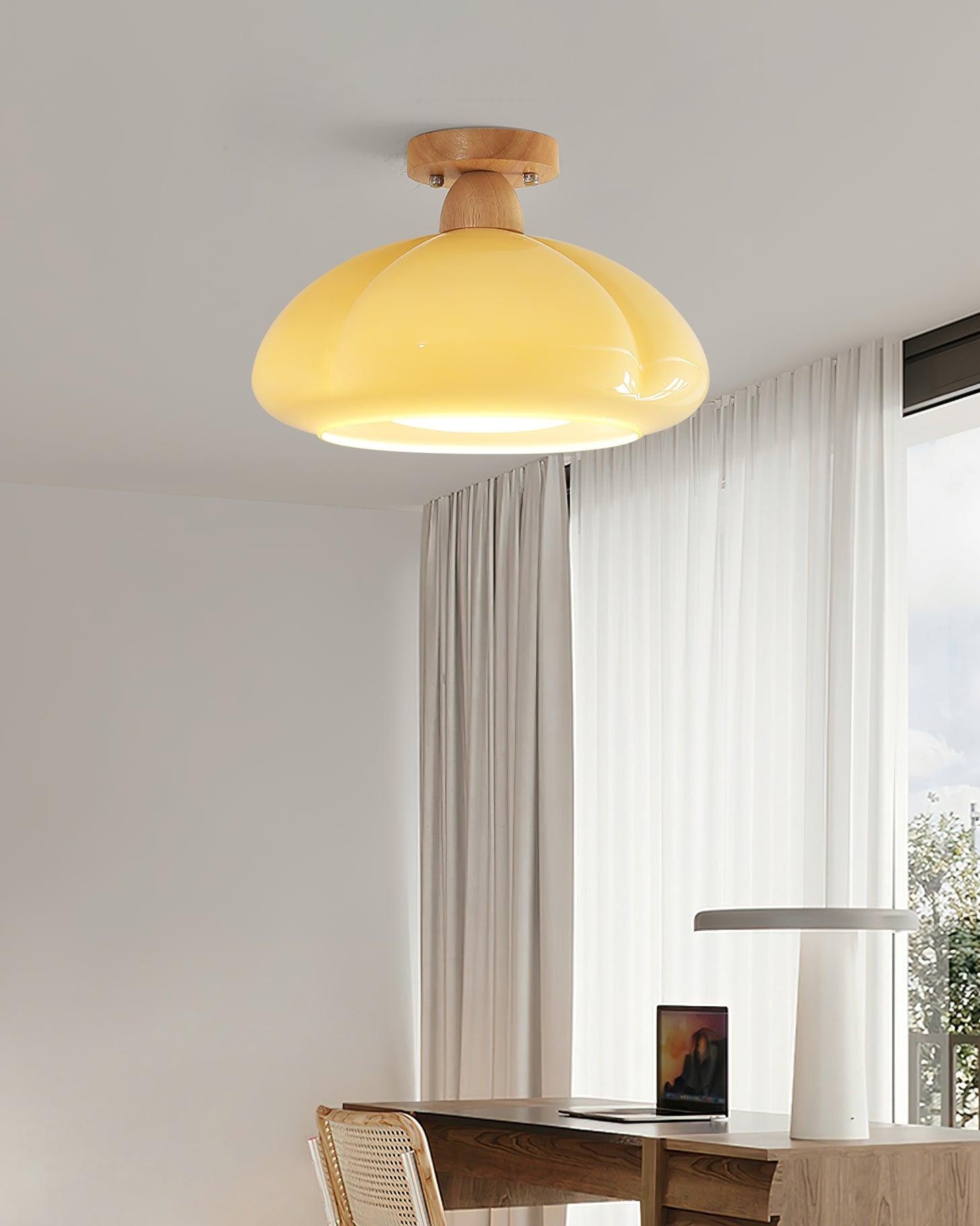 Pumpkin Glass Ceiling Light For Kitchen K320