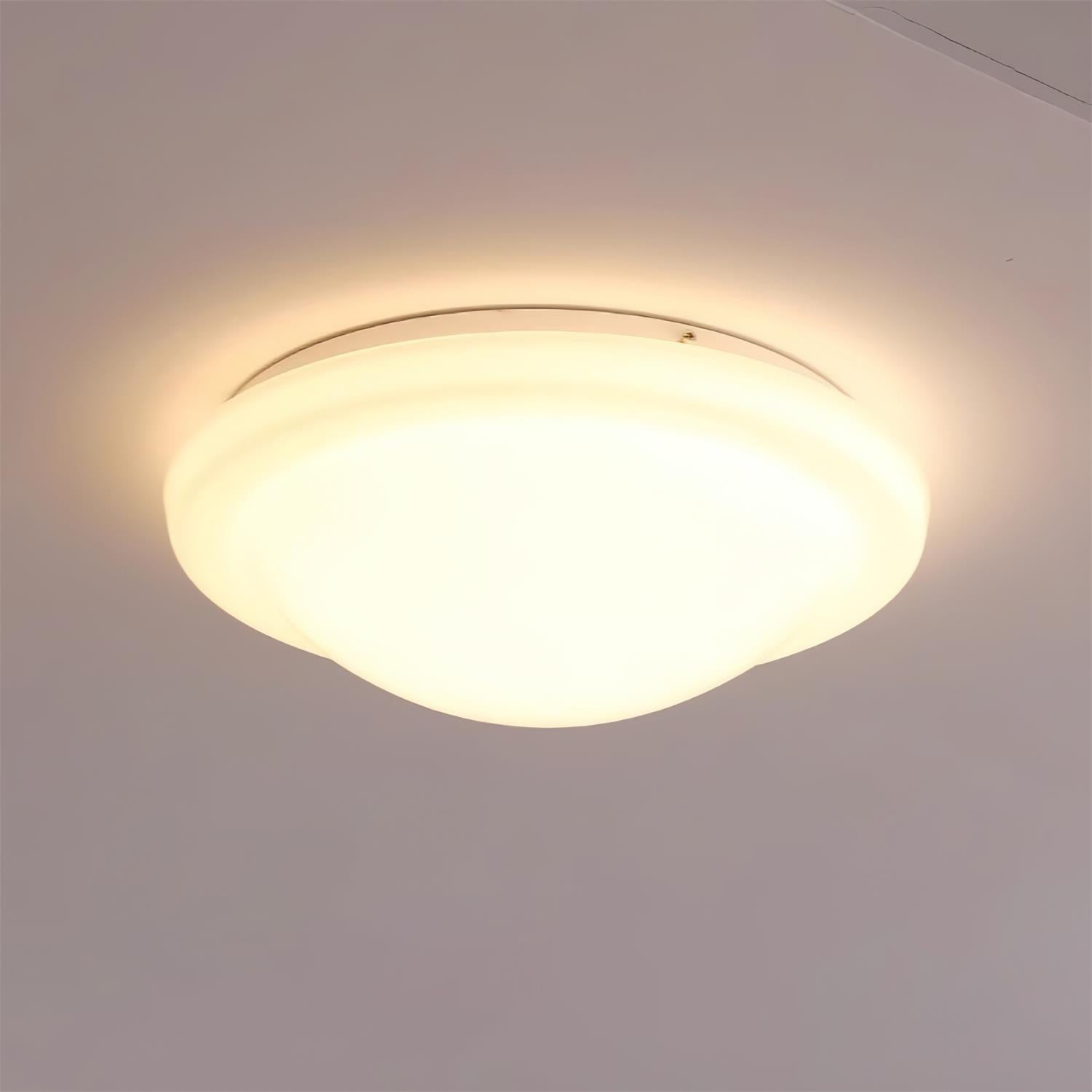 Modern Miminalist White Glass Led Ceiling Lamp K222