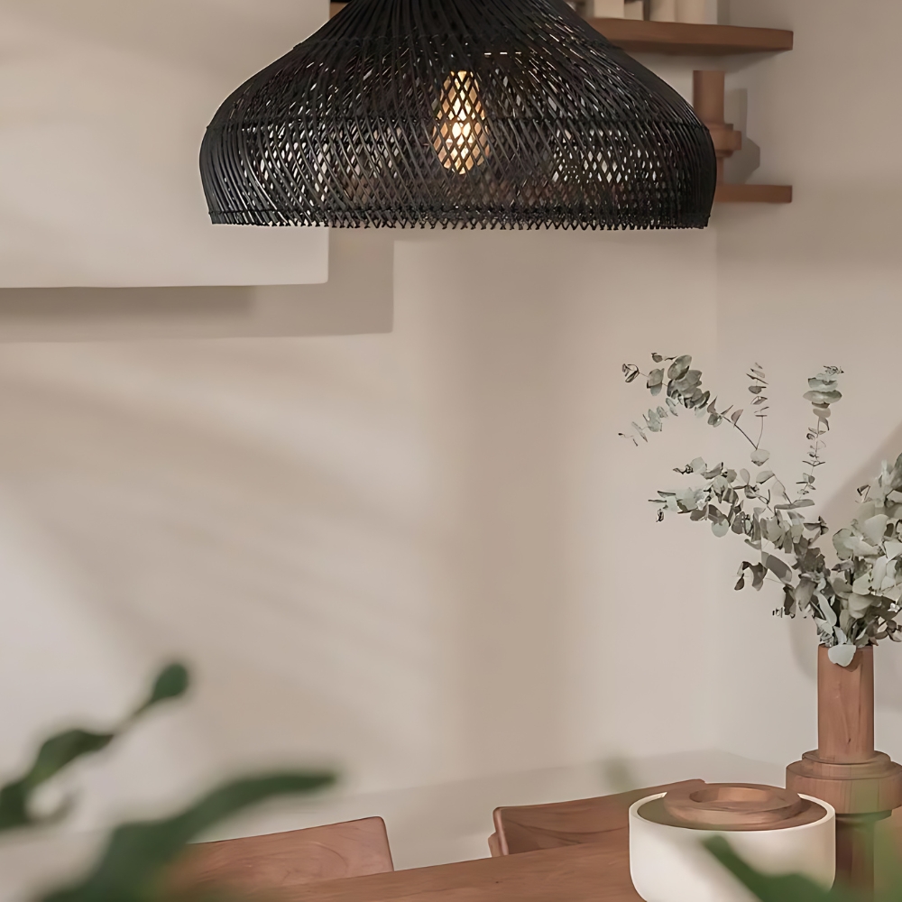 Retro Bohemian Rattan Pendant Light D836