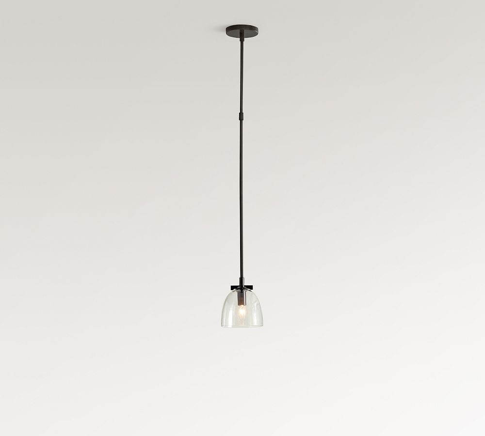 Auria Clear Glass Pendant Light - Stylish Dome Pendant Lamp for Kitchen and Lounge K1290