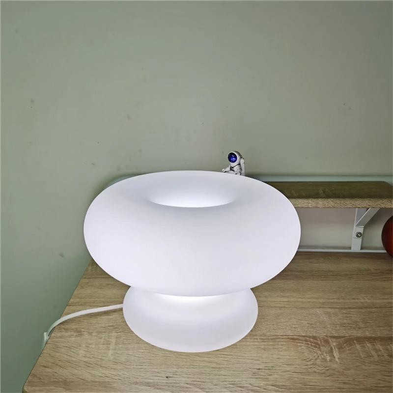Minimalist Bauhaus White Mushroom Table Lamp K22