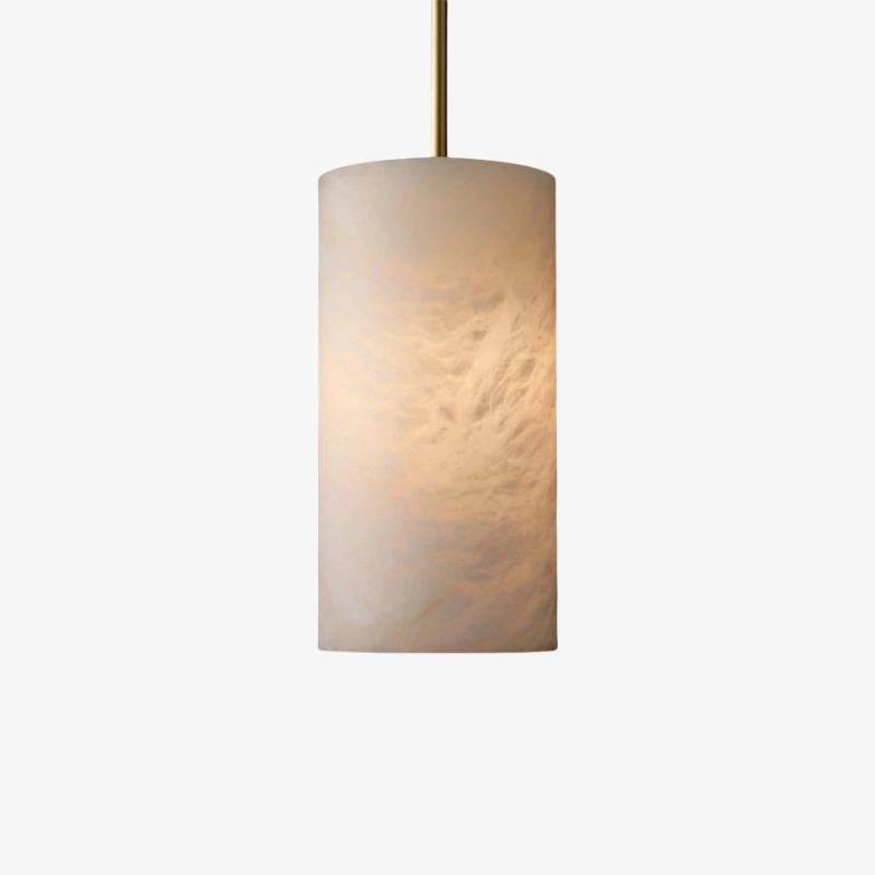 Alabresca Mid Century Alabaster Pendant Light - Multi Heads Hanging Lamp for Kitchen Island K2317
