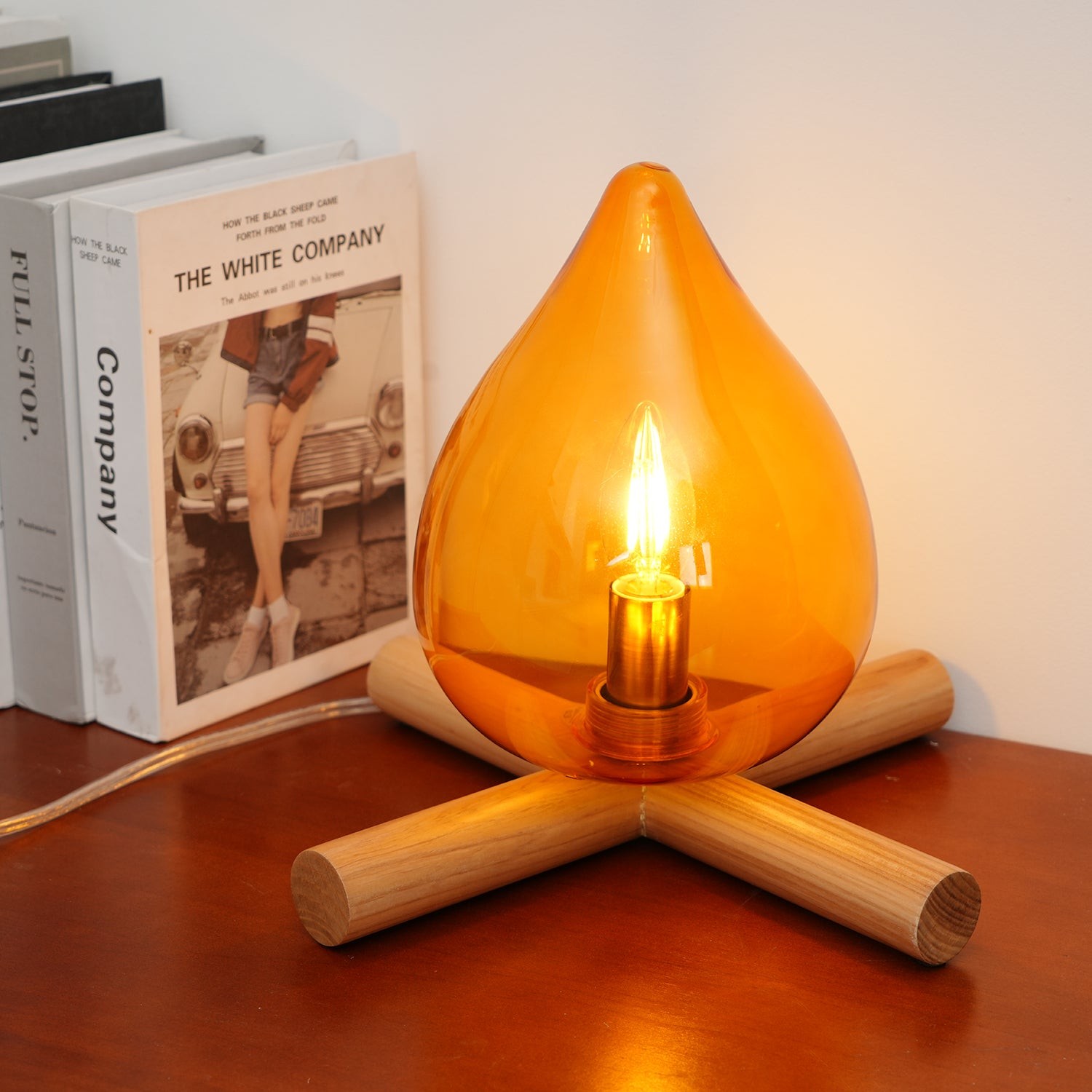 Funny Fire Shape Small Flame Table Lamp K381