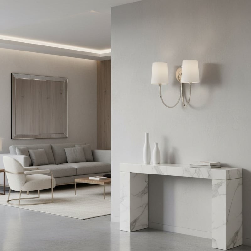 Roven Modern Classic Wall Sconce - Curved Design Double Light for Bedroom Use K1699