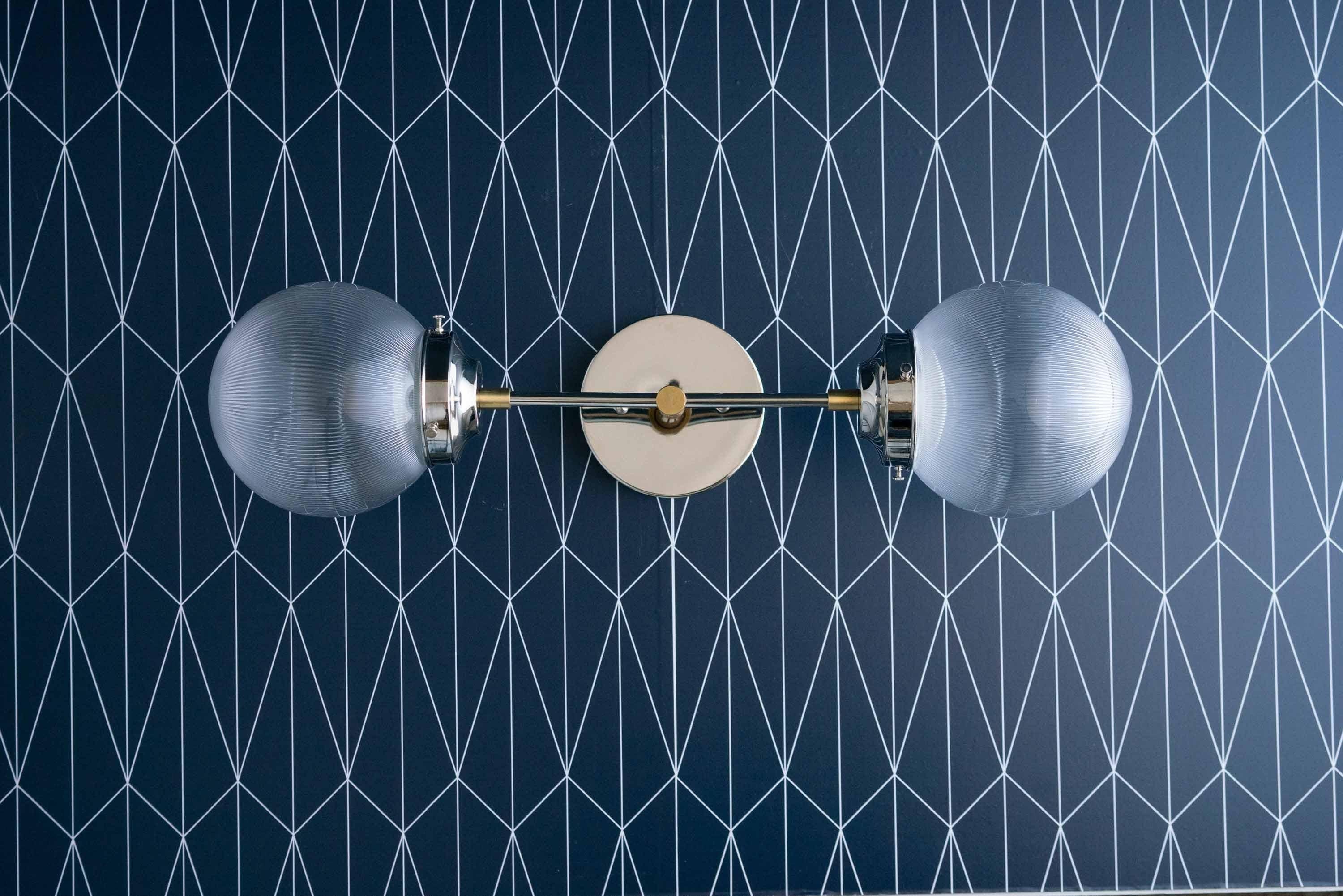 Lumio Globe Versatile Vanity Sconce - Dimmable Light for Bathroom and Hallway Use K1549