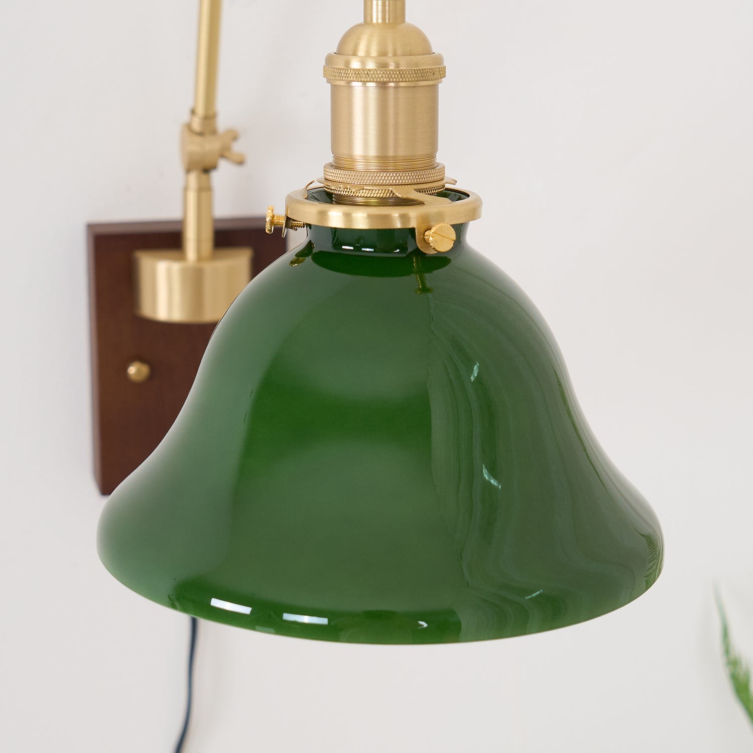 Banker Swing Arm Plug In Wall Light K253