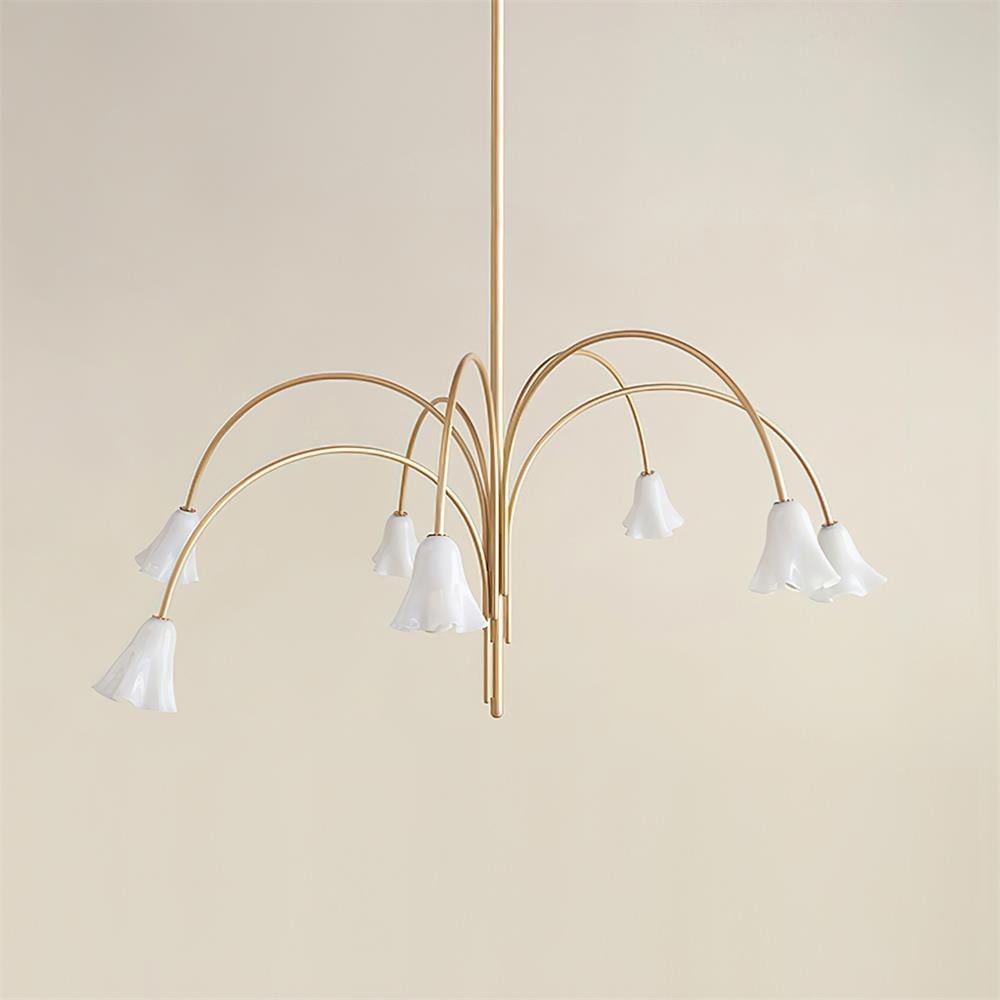 Bellina Artistic Glass Chandelier – Elegant Versatile Vera Lighting K1134