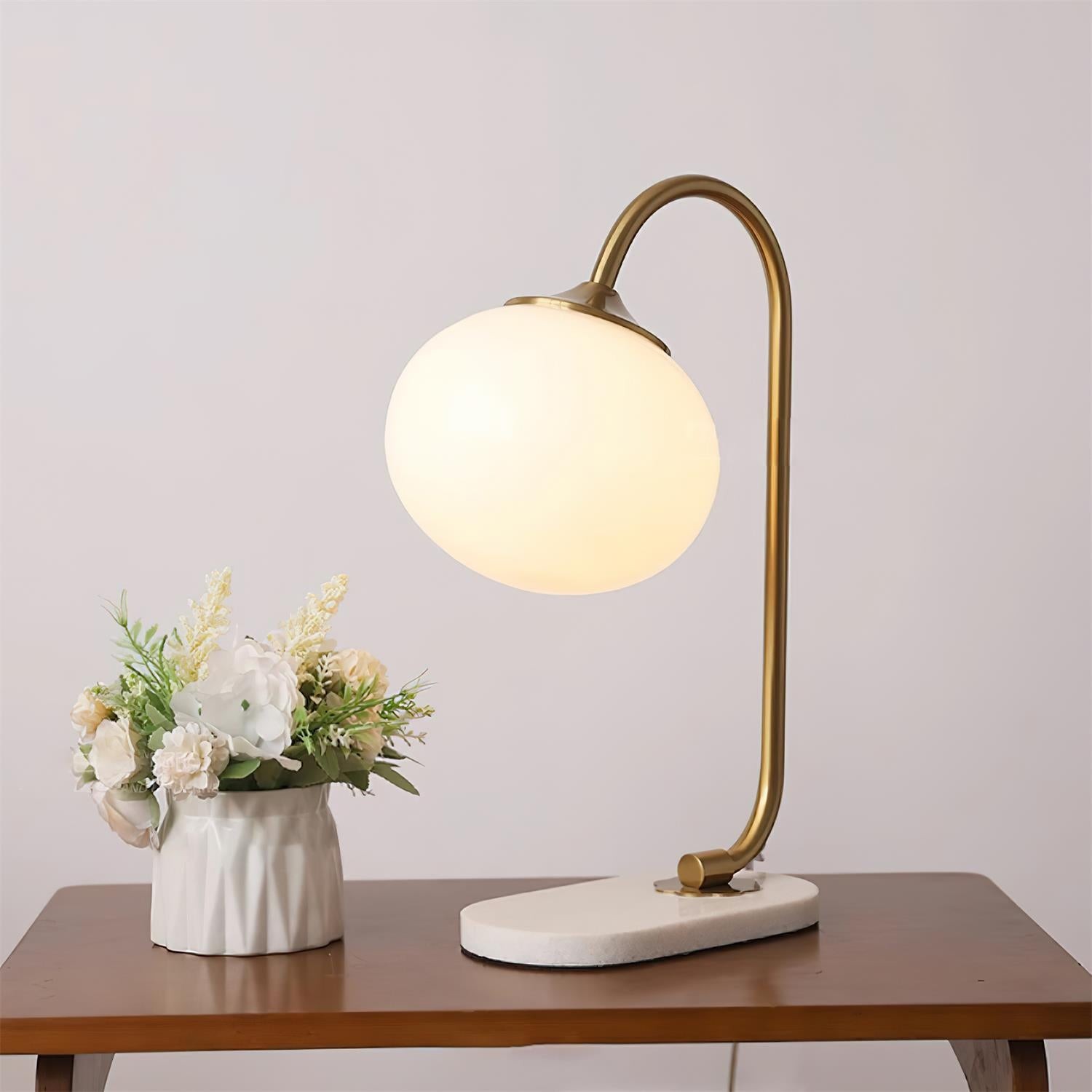 Nordic Mushroom Glass Bedside Table Lamp K629