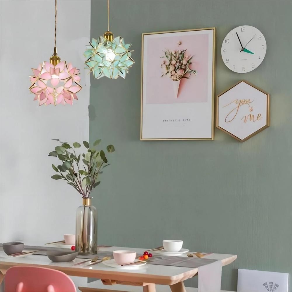 Decorative Hand Blown Flower Glass Pendant Light K29