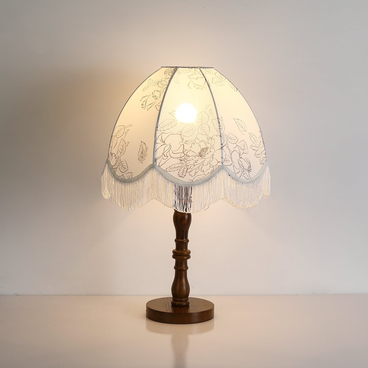 Luxury Printed Tassel Table Lamp K607