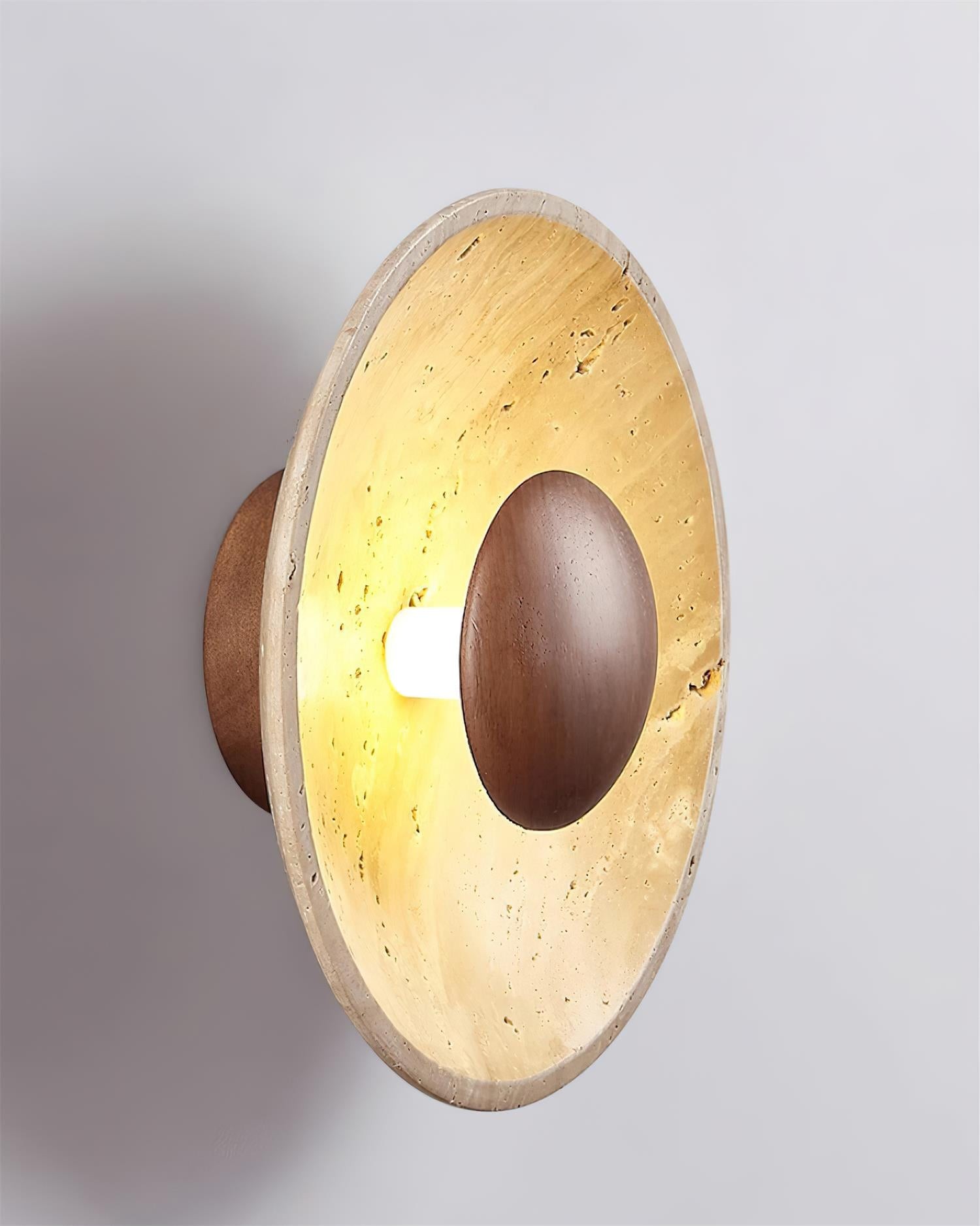 Cream Style Wooden Sphere Wall Lamp K436
