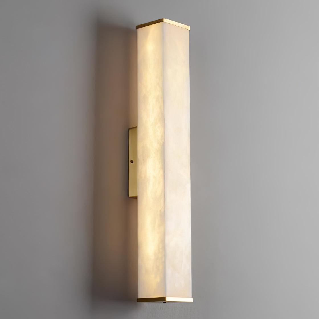 Cuboid Alabaster Wall Light D398