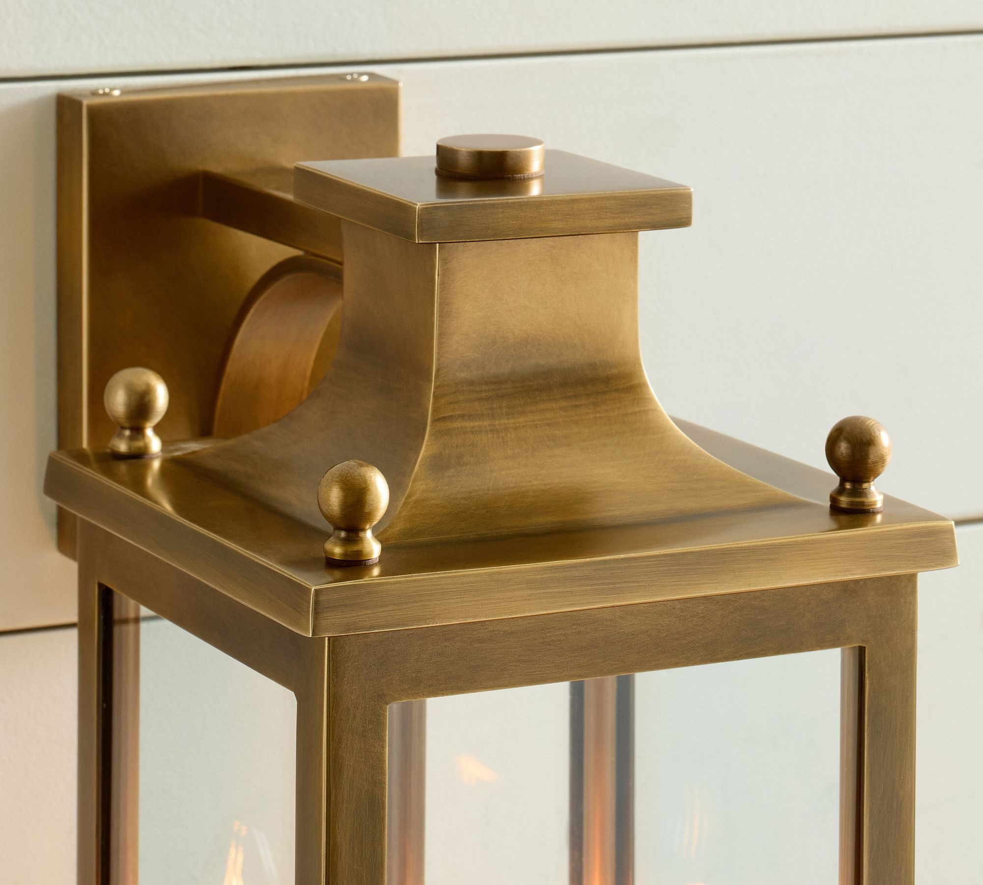 Yolvira Outdoor Wall Light Sconce - Versatile Metal Lantern K1247