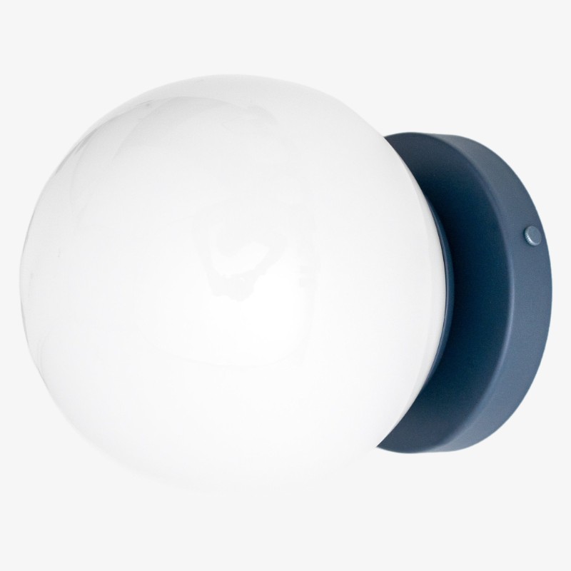 Glorica Modern Glass Globe Wall Sconce – Multi-Color Finish For Living Room & Bedroom K1516