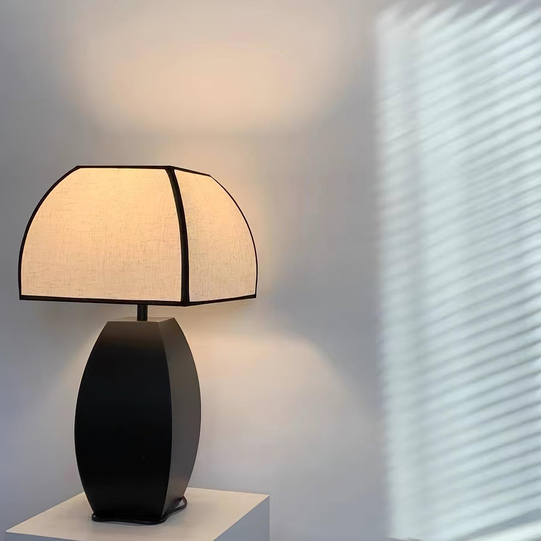 Retro Metal Mushroom Fabric Table Lamp K430
