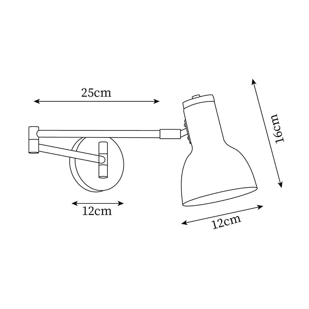 Wooden Adjustable Wall Lamp K325