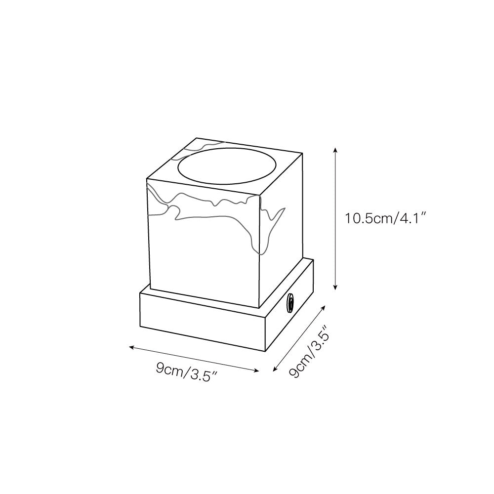 Cube Marble Table Lamp D574