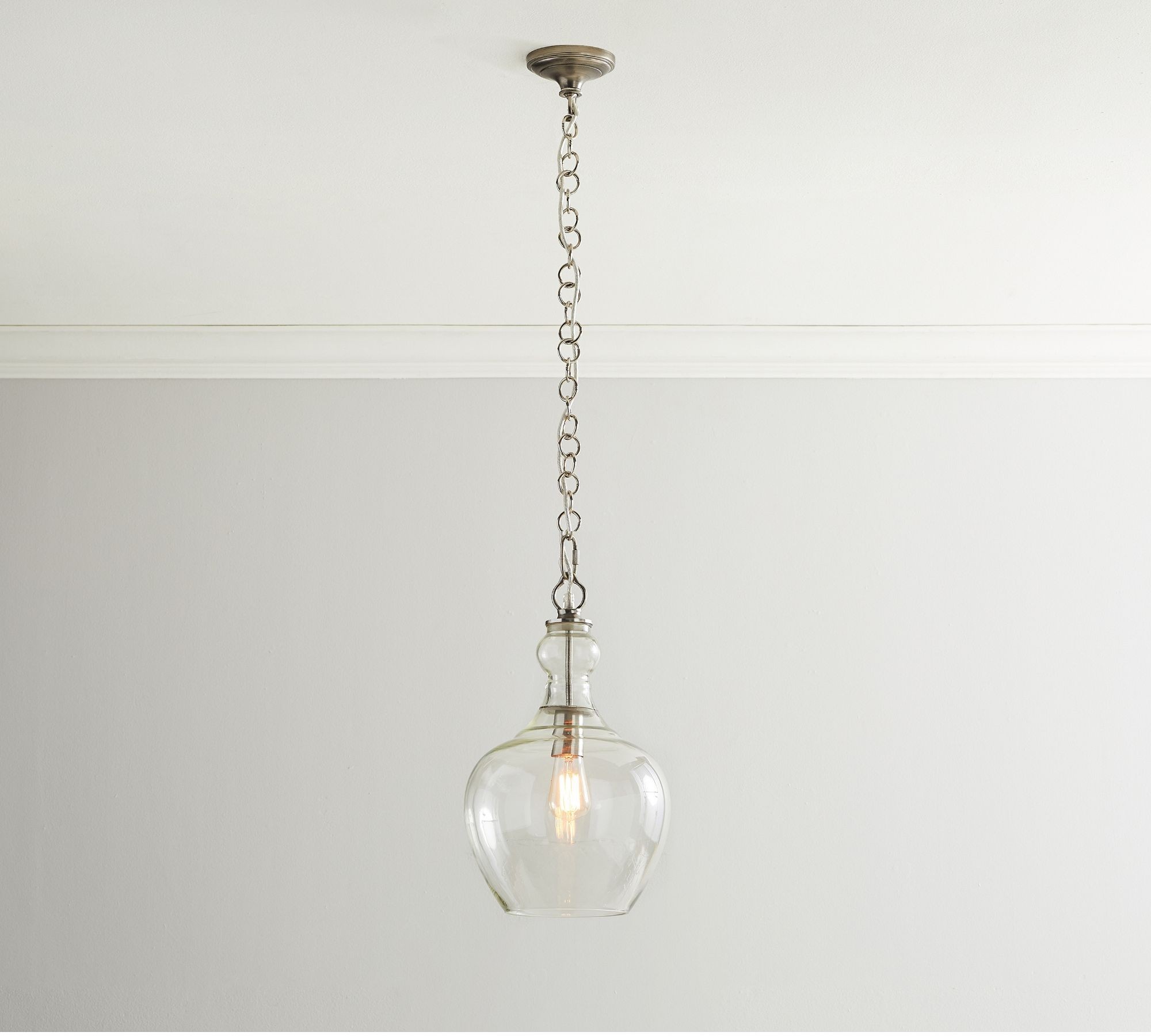 Lawson Glass Pendant Light - Recycled & Milk Glass with Bronze Accent K1342