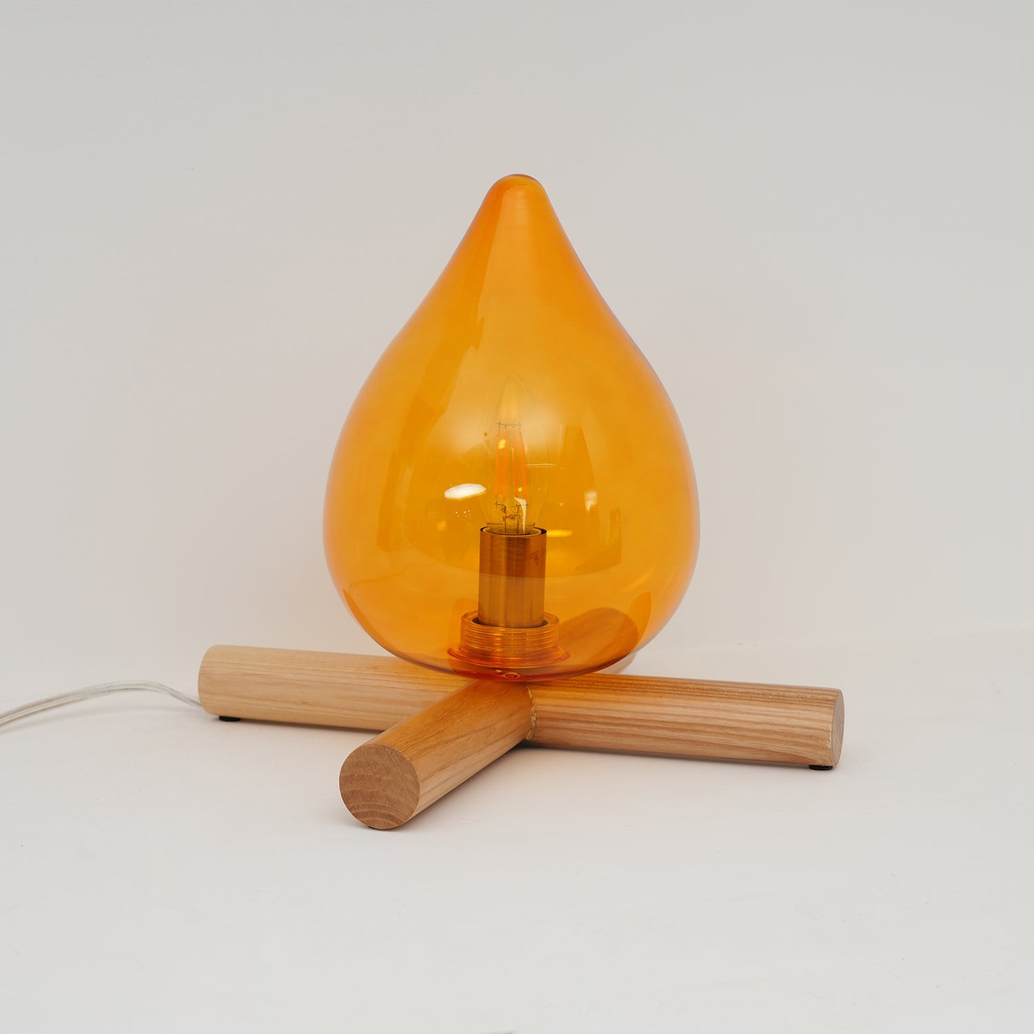 Funny Fire Shape Small Flame Table Lamp K381