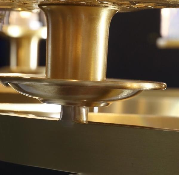 Brass/ Pure Crystal Chandelier