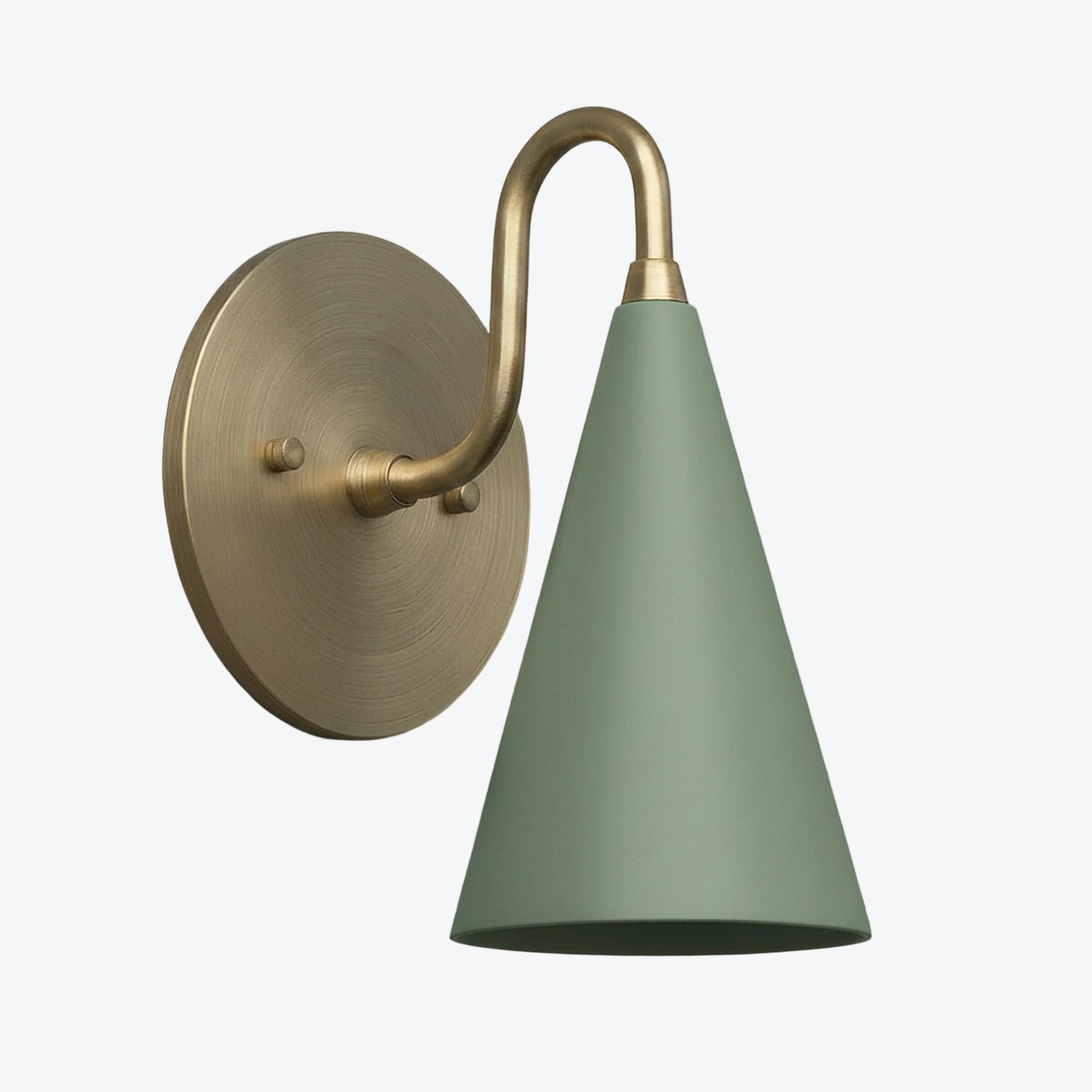 Curva Metal Cone Wall Lamp - Classic Vintage Accent Lighting for Hallway K1736