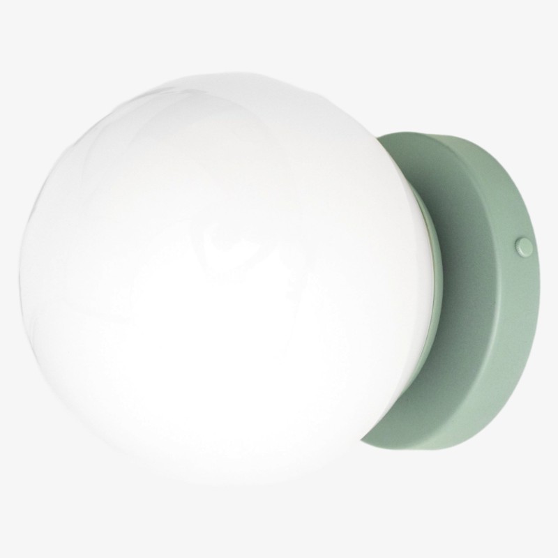 Glorica Modern Glass Globe Wall Sconce – Multi-Color Finish For Living Room & Bedroom K1516