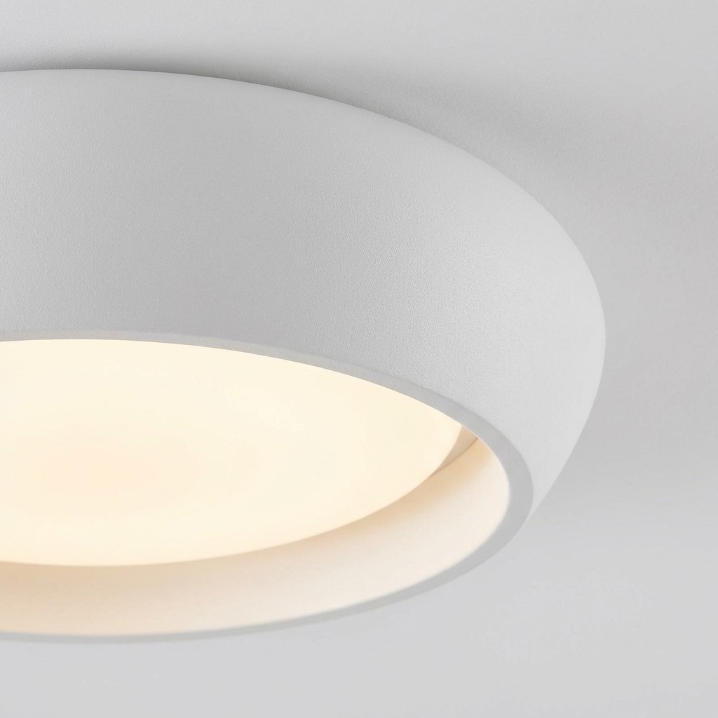 Monocem Minimalist Concrete Ceiling Fixture - Stylish Flush Mount Light for Living Room K2235