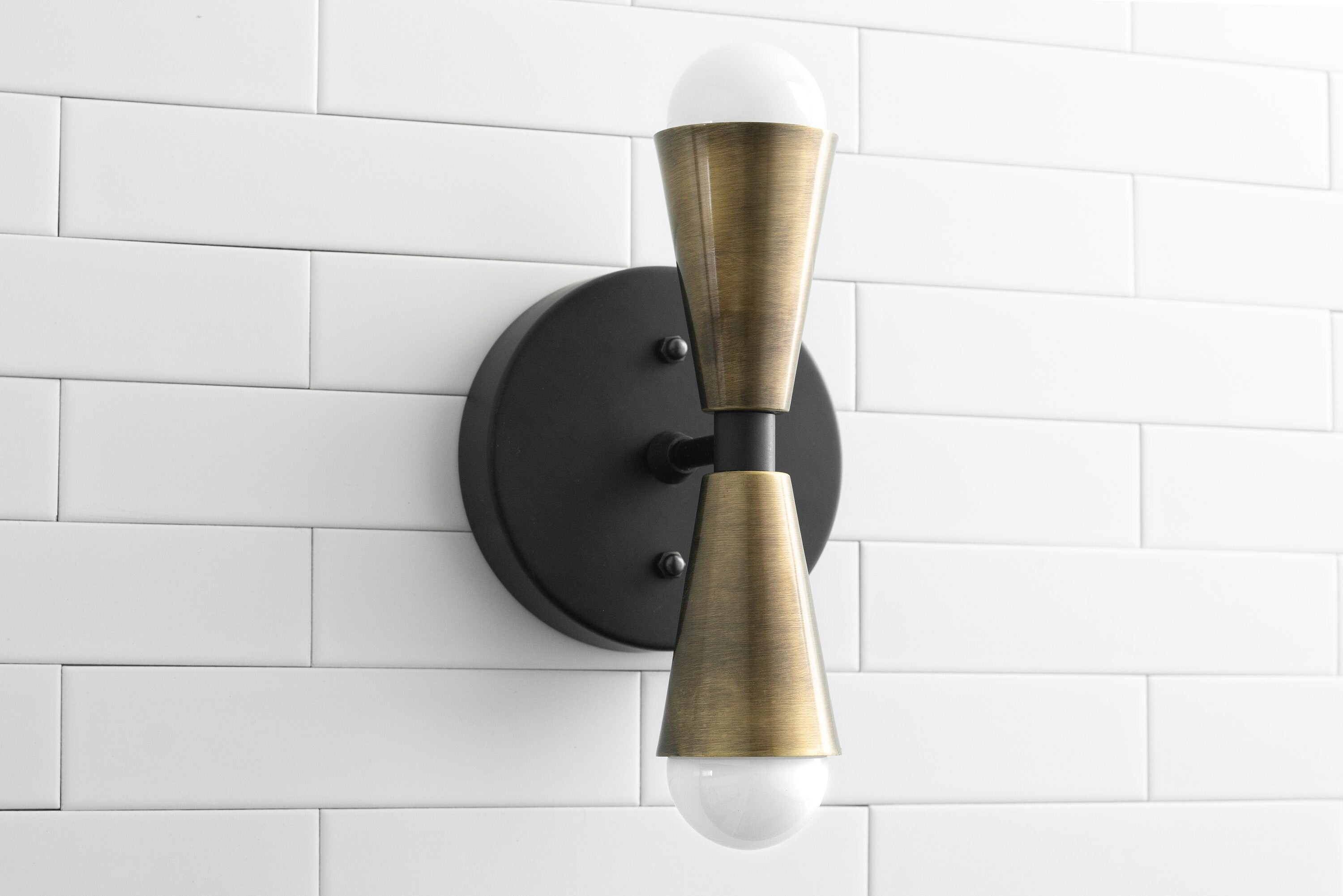 Pyralis Modern Style Metal Cone Wall Sconce - Stylish Lighting for Vanity K1479