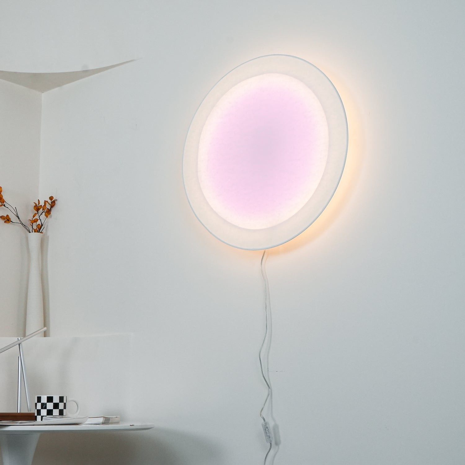 Modern Simple Plug-In Round Wall Lamp K867