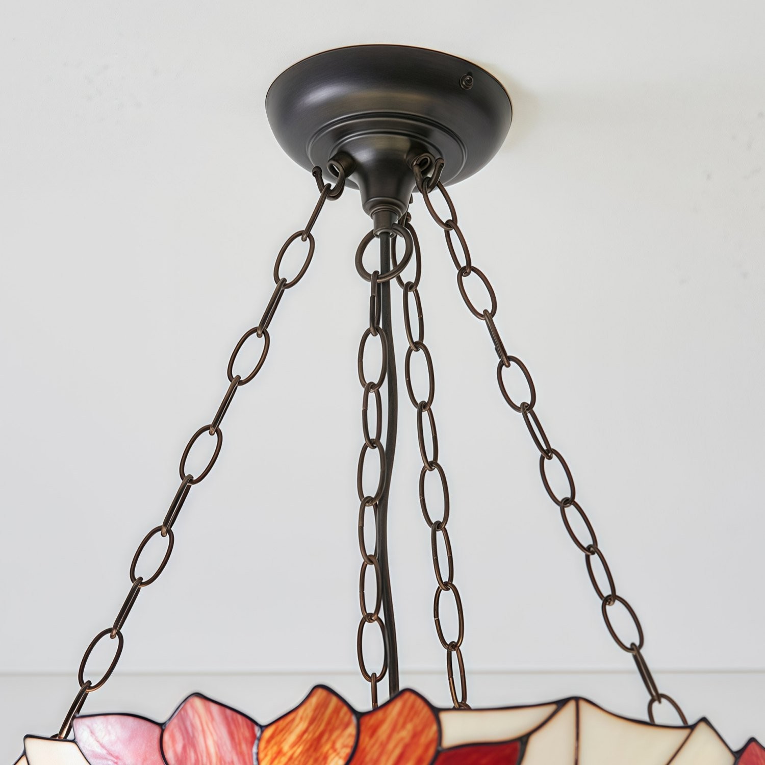 TF Botanica Floral Glass Ceiling & Pendant Lighting - Art Glass Style Fixture for Rooms K1942