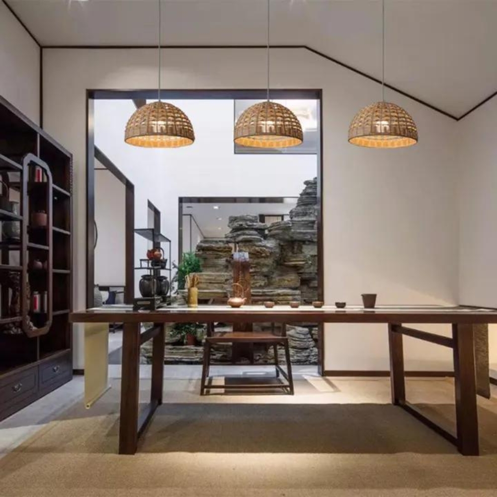 Modern Enlightenment Bamboo Pendant Light D901