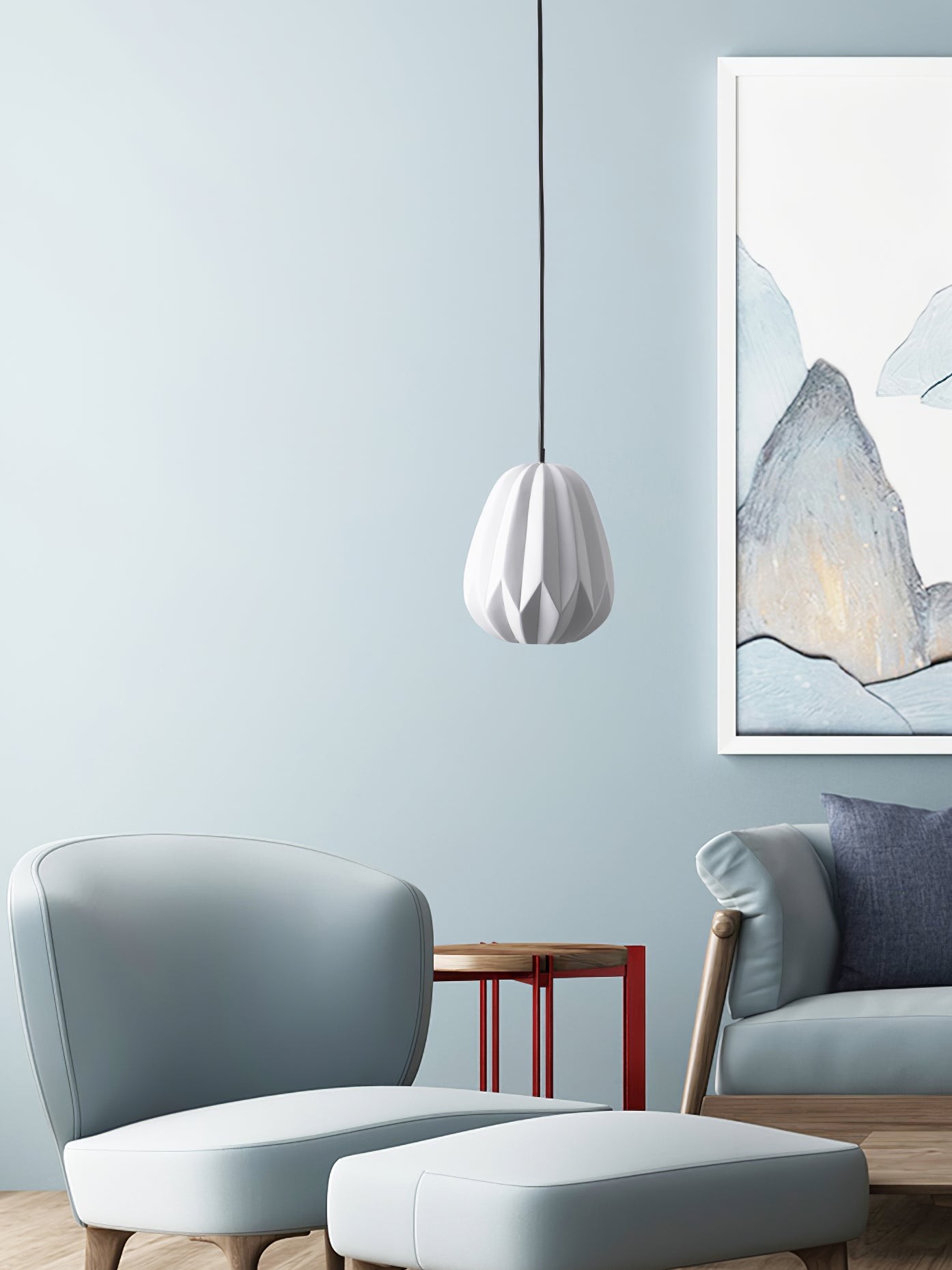 Papaya Resin Pendant Lamp K1064