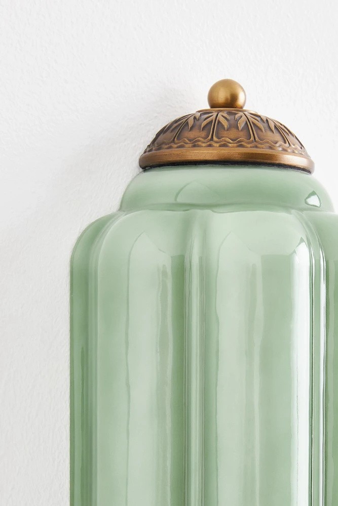 Eloise Long Pumpkin Retro Glass Recessed Wall Lamp K865