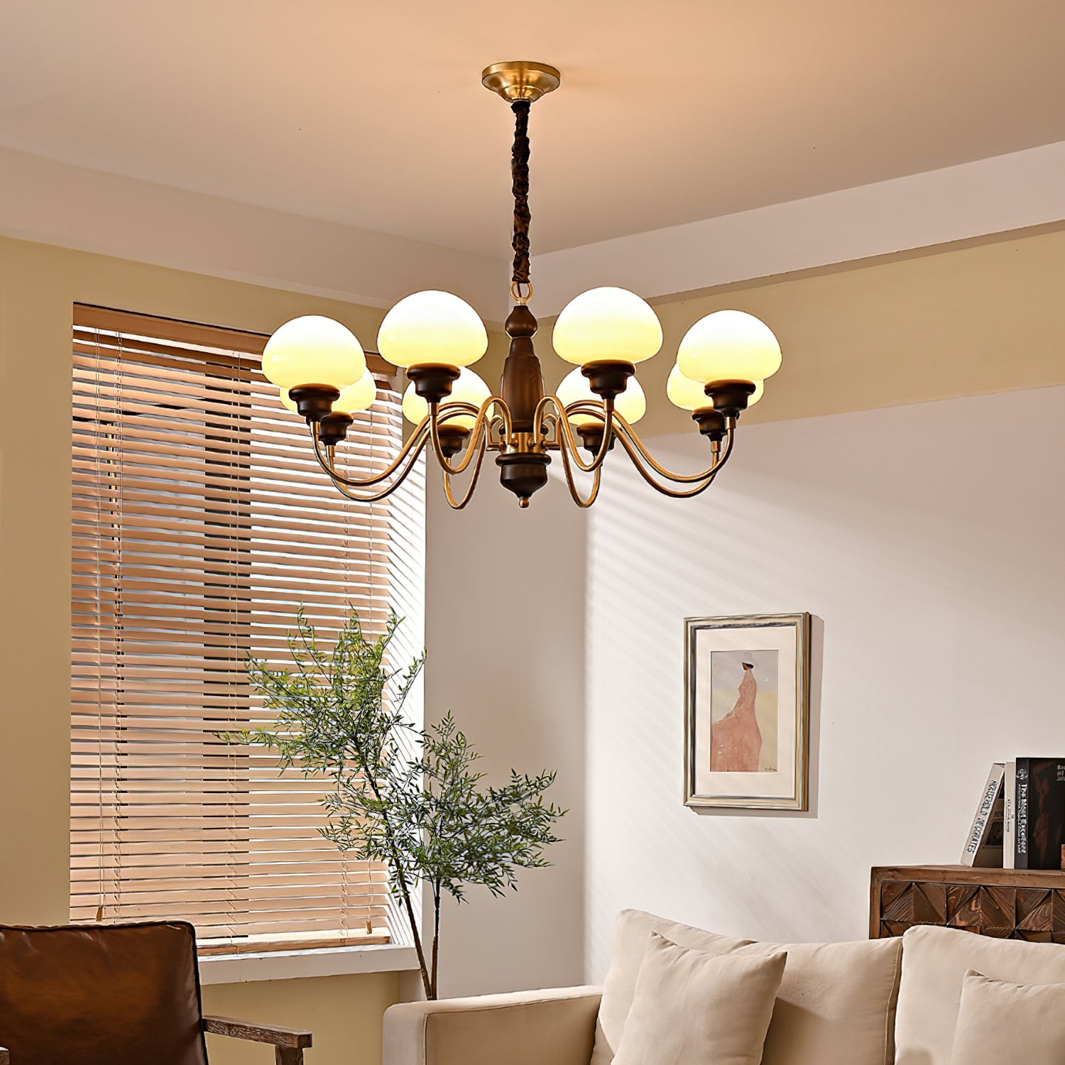 American Retro Mushroom Chandelier K543