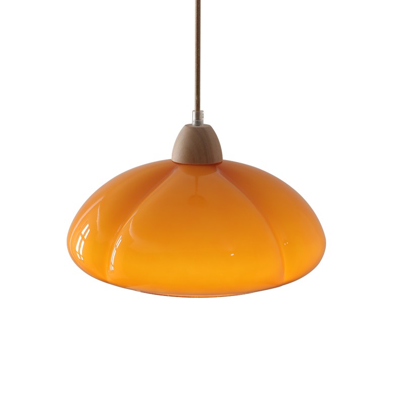 Pumpkin Glass Pendant Light For Kitchen K04