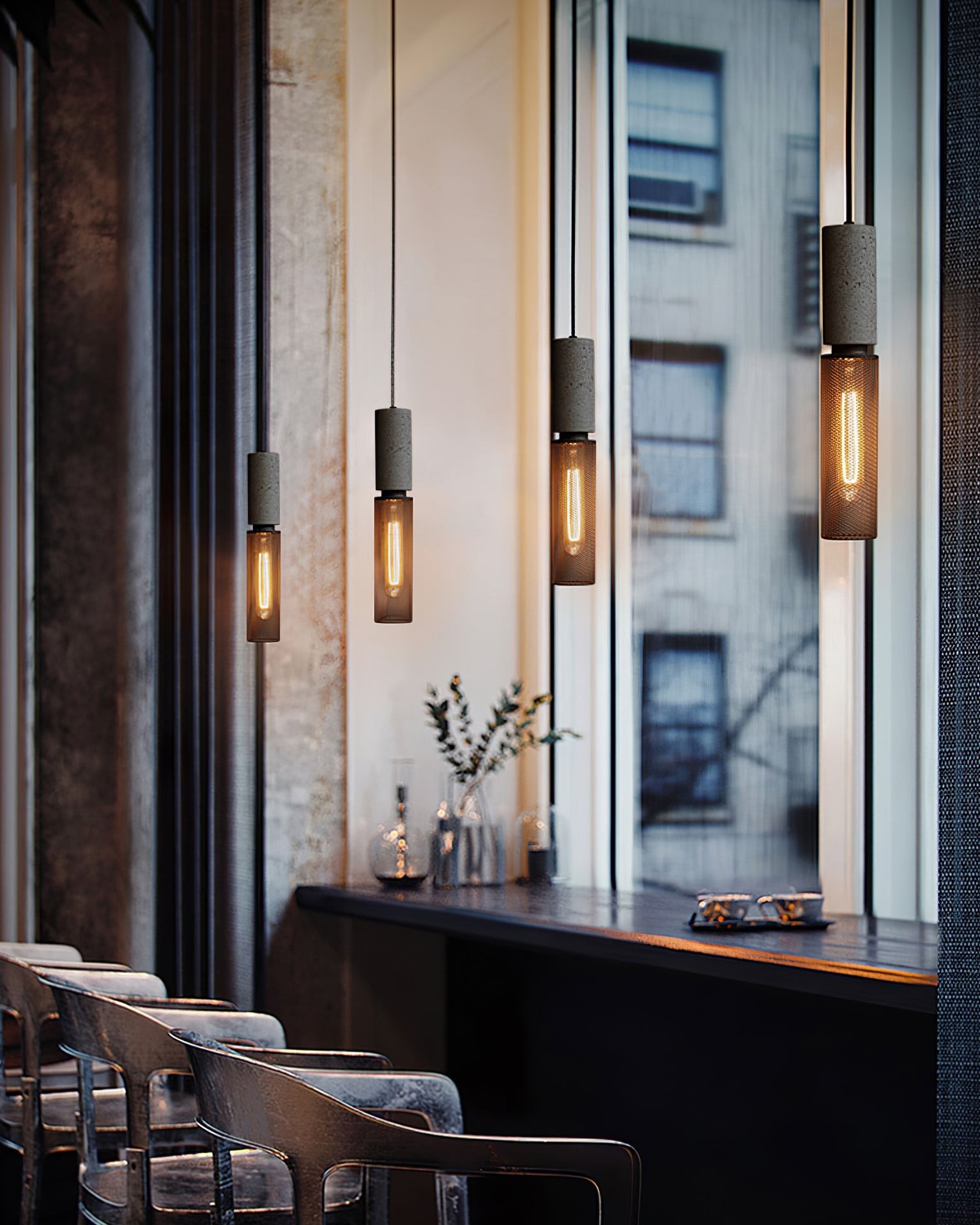 Cement Mesh Pendant Light K308