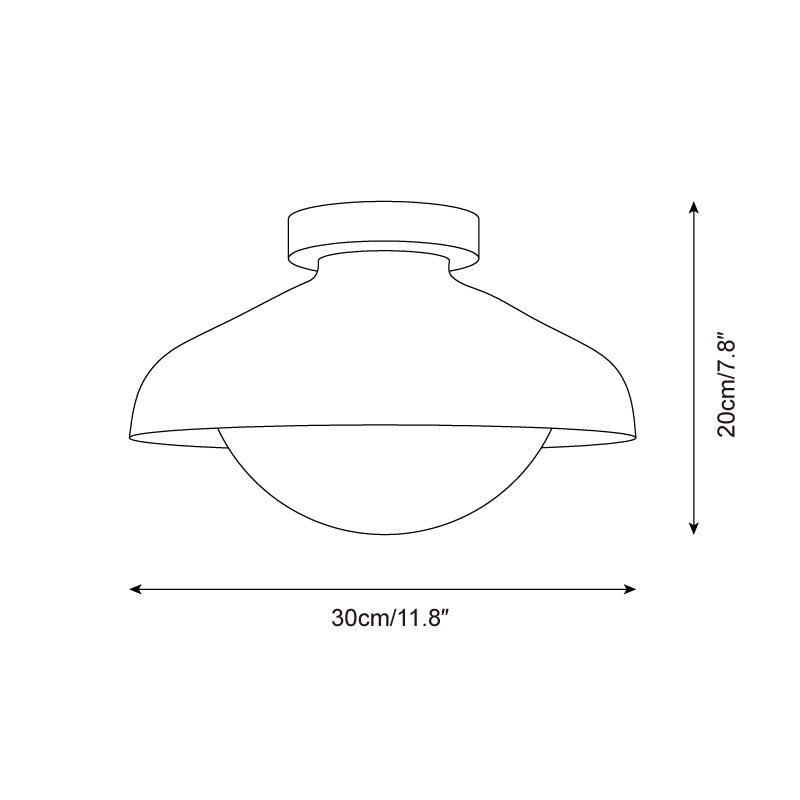 Skyline Dome Ceiling Lamp D203