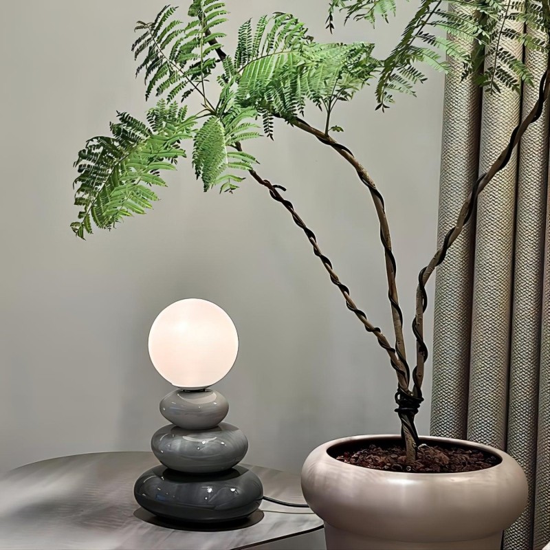 Creative Stacked Stone Ceramic Table Light K156