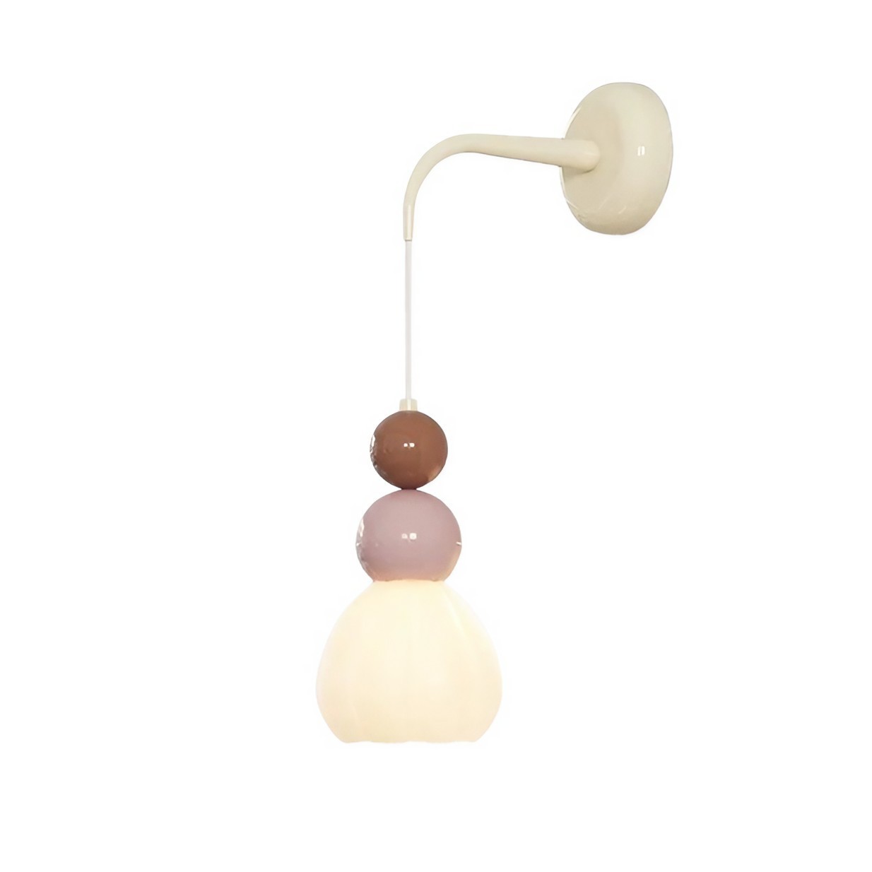 French Style Ice Cream Globe Wall Light K151