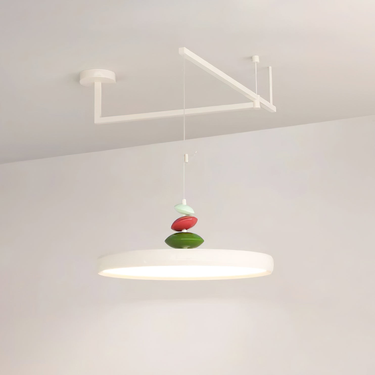 Swing Arm Stone Pendant Light K683