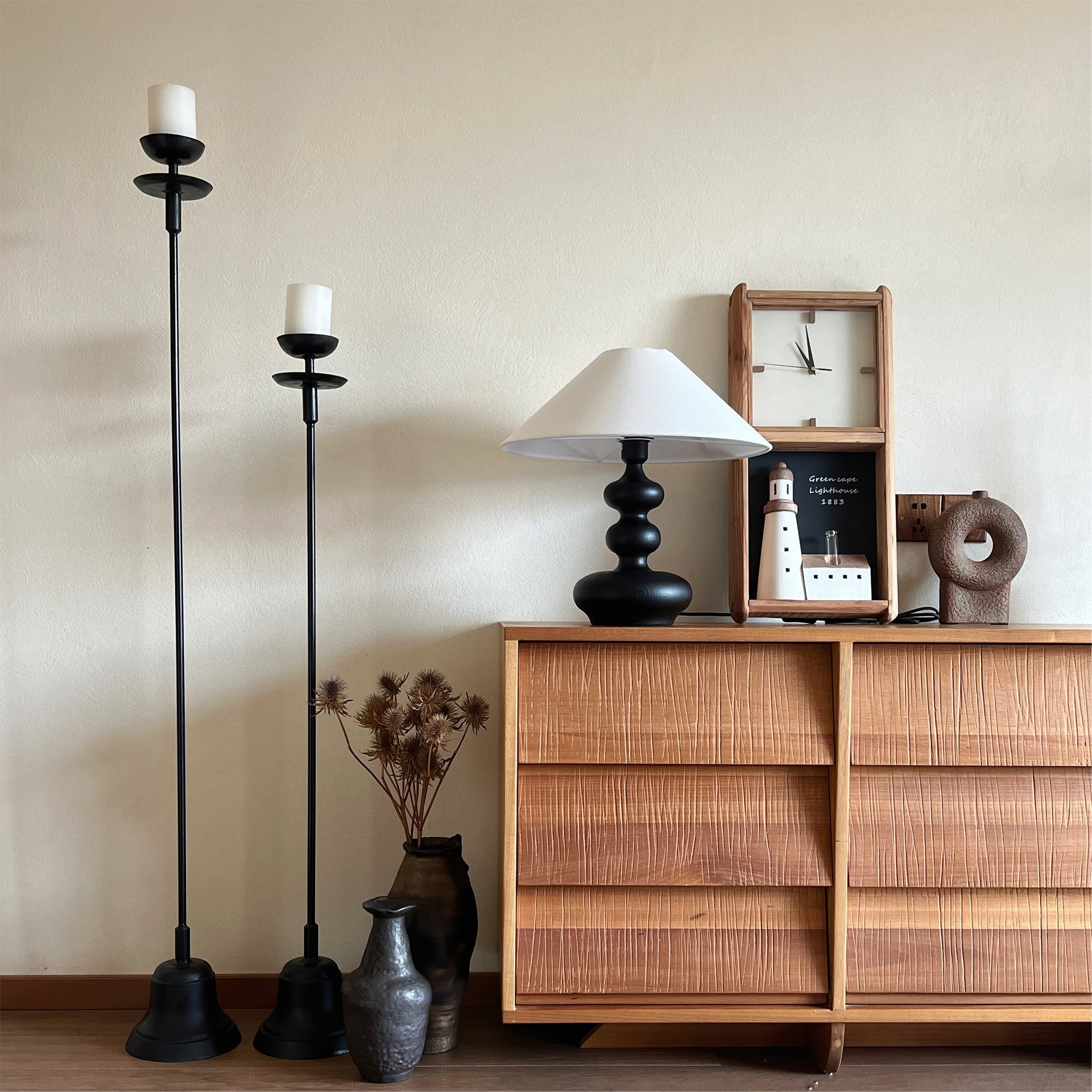 Nordic Retro Solid Wood Table Lamp K340