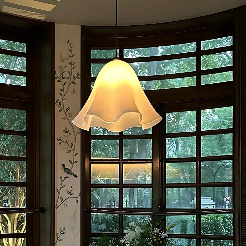 Bellina Vintage Fluted Glass Pendant Light – Mid-century Modern Fazzo  Pendant For Home Decor K897